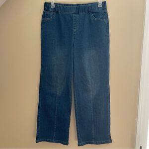 Women’s Blue Elastic Waist Pull-On Jeans Size 32 / Large